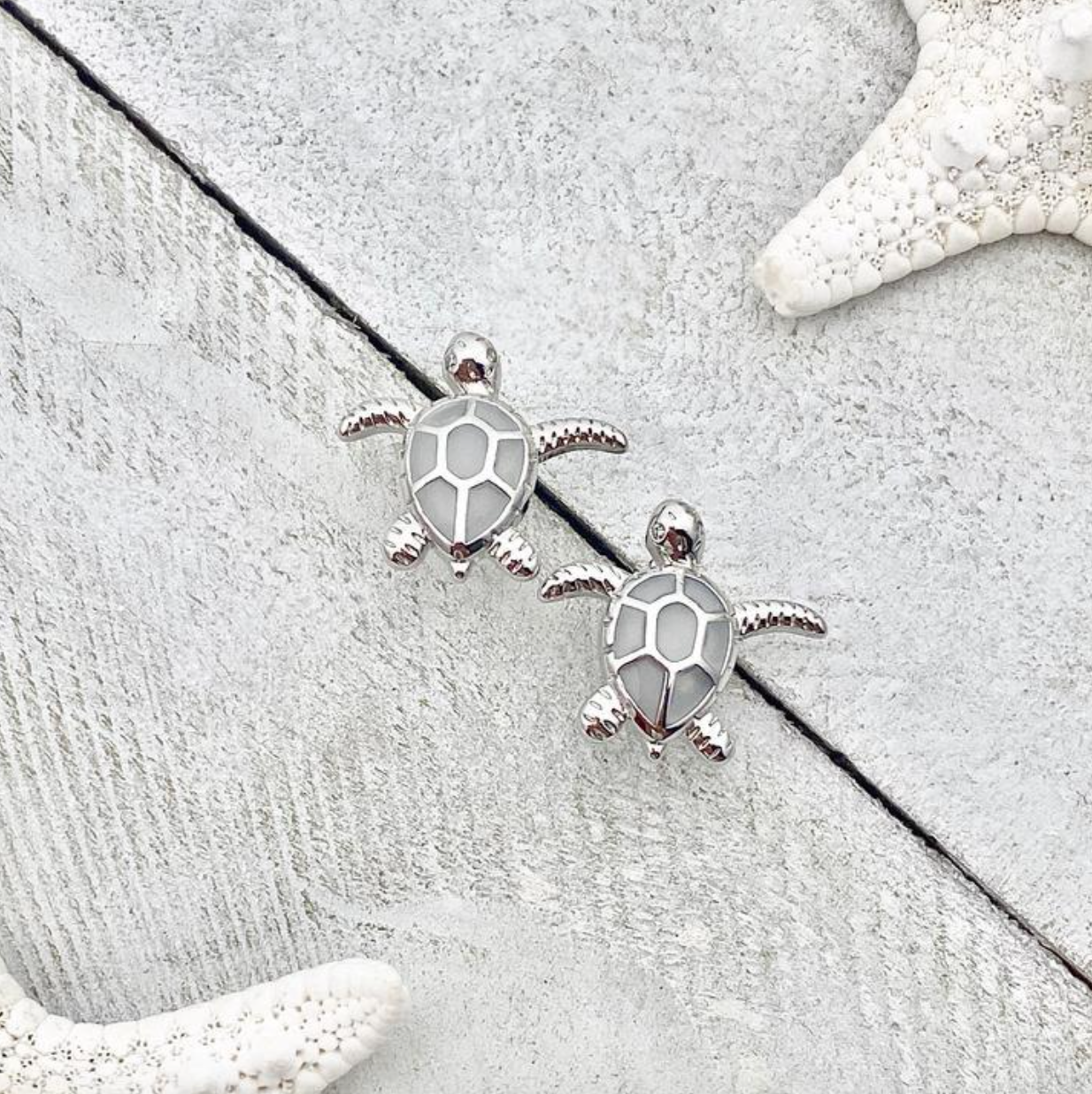 Boucles d'oreilles tortue de mer