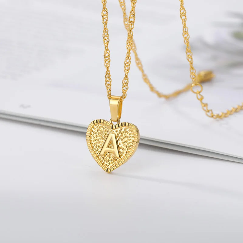 "Sunrise Love" Halskette mit 18 Karat vergoldeten Initialen