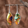 Handgemachte Ohrringe mit intensiven Natursteinen handmade reality