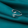 Bague réglable en argent 925 serpent