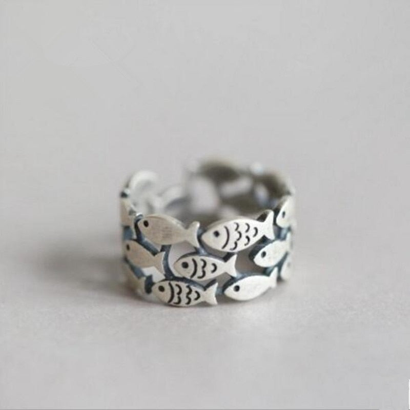 Bague poisson élégante