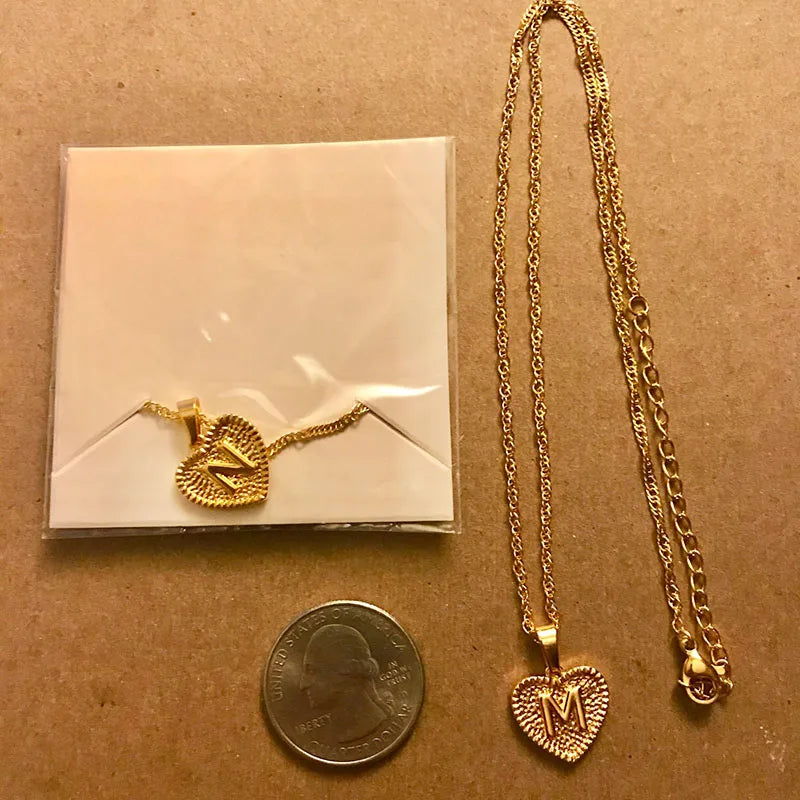 "Sunrise Love" Halskette mit 18 Karat vergoldeten Initialen