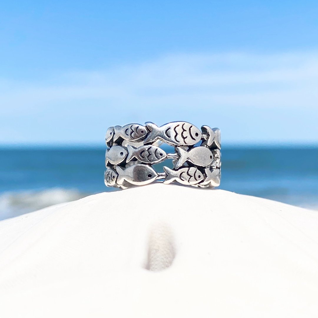 Bague poisson élégante