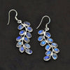 Boucles d'oreilles en argent 925 avec Agate irisée